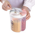 4 Compartments PP Plastic Injection Molded Eco-Friendly Sealed Food Storage Jar for Grains & Beans