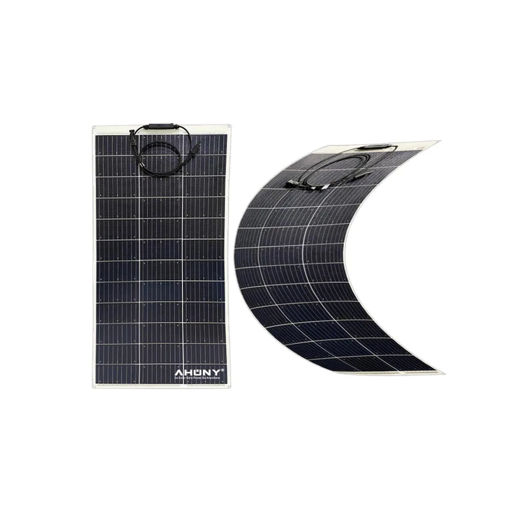 High Quality 100W Waterproof Flex Solar Panel Monocrystalline Cell Semi-Rigid 23% Efficiency 65 Bendable RV Boat Camper Tent