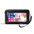 Leather Cross Body Wallet for Women Rfid Blocking Wristlet Phone Wallets