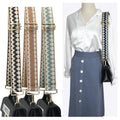 Meetee B-S2143 5cm Wide Canvas Webbing Color Snake Pattern Ladies Crossbody Adjustable Bag Strap