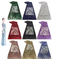 Cheap Price African Cord Luxury Sequin Embroidery Crystal Fabrics for Women Fashion Garment