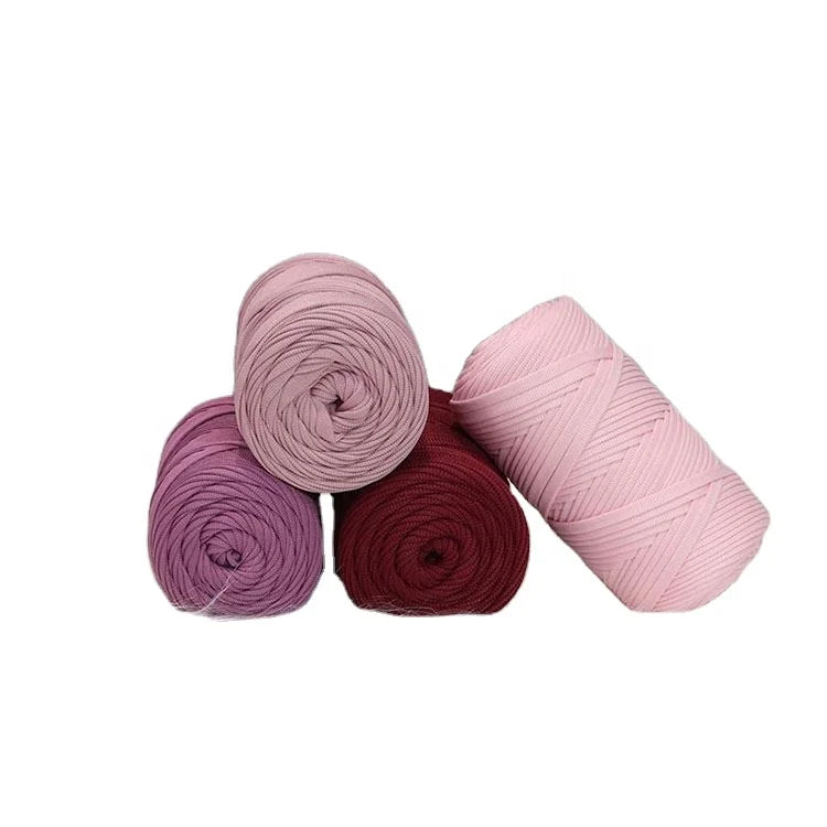 Discount Price 100% Polyester Round Strand Yarn Dyed Fancy Knitting Cotton Rope Ball and Hollow Coil for Creative Projects