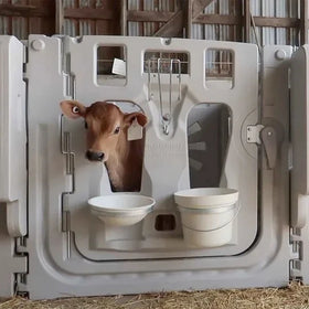 White Calf Pen Food Grade Heavy Duty Calf Pen Safe and Comfortable Large Capacity Calf Huts
