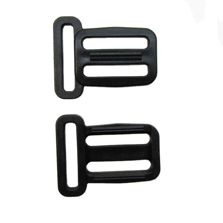 Wholesale 3 Way Plastic Multi-Way Glide Webbing Adjuster Bag Slider Buckle 25mm Plastic Buckle
