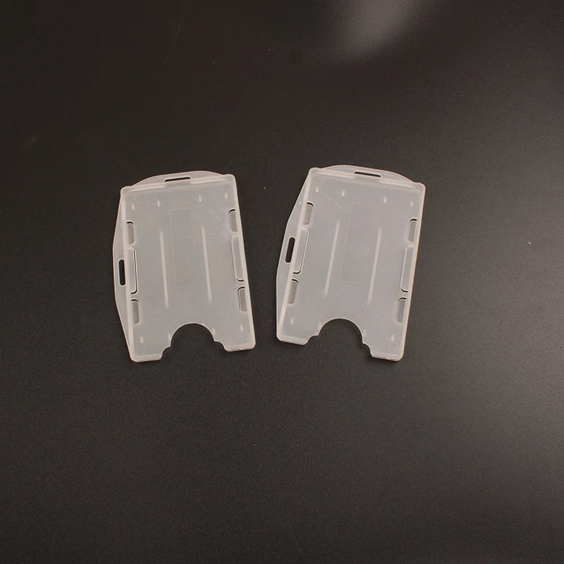 Factory Waterproof Clear Hard Plastic Id Card Holder for Credit Id Name Business Card Plastic Card Case