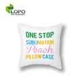 LOPO Bestselling Sublimation Blanks White Linen Pillow Cover Sublimation Pillow Case Soften Linen Pillow Case -White -40*40CM
