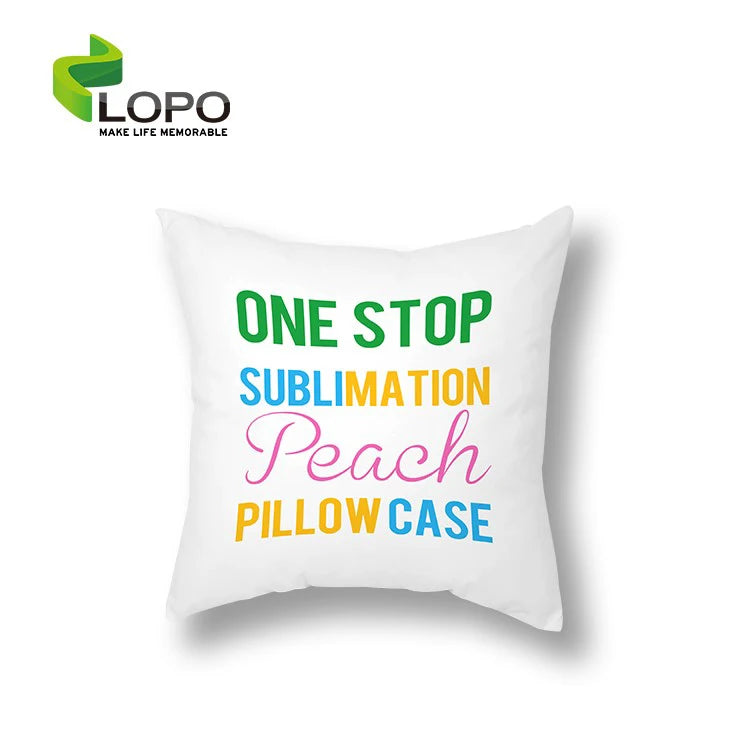 LOPO Bestselling Sublimation Blanks White Linen Pillow Cover Sublimation Pillow Case Soften Linen Pillow Case -White -40*40CM