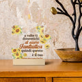 Forever United Puzzle Acrylic Table Decor Wood Base French German Spanish Acrylic Sign for Mother Father Gift