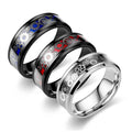 New Punk Stainless Steel Gear Growth Ring for Men Fashion Male Carving Titanium Ring Jewelry