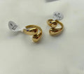Tarnish Free Trendy Fashion Big Hug Hands Embrace Open Ring Stainless Steel 18k Gold Women Unisex Chunky Creative Cute Couples
