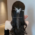 New Product Women Tassel Metal Hair Clip Temperament Vintage Cute butterfly Alloy Hair Claw Clip Girl Accessories