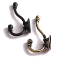 Popular Vintage Rustic Zinc Alloy Decorative Wall Mounted S Shape Bronze Black Towel Coat Robe Hook