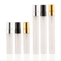 3ml 5ml 10ml Portable Mini Refillable Cosmetics Electroplated Aluminum Frosted Travel Pocket Spray Perfume Glass Bottle