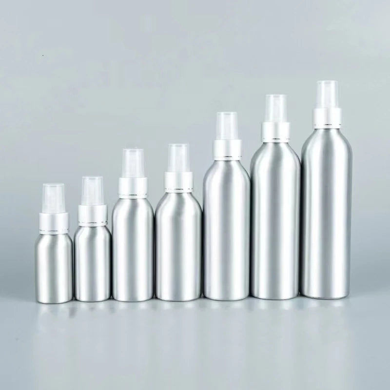 30ml 50ml Samples Free Aluminum Spray Bottle 80ml 100ml Bottle with Fine Mist Sprayer 200ml 250ml Personal Care Cosmetic Bottle