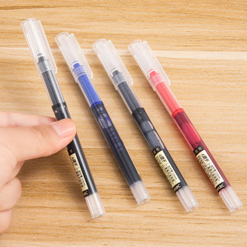 Direct Liquid Neutral Gel Pen Non-Erasable Digital Printing Large Capacity 0.5mm Plastic Student Office Use Pens