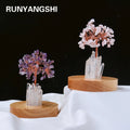 Wholesale Crystals Healing Stones Hand Made Lucky Crystal Tree Crystal Lamp