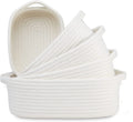 Hot Selling Rectangle Set Small Cotton Rope Woven Storage Basket for Baby Nursery Bathroom Organization Bin