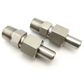 SS316L/SS304 Butt-welded Straight Joint Pressure Gauge Transmitter Adapter Socket Insertion Connector