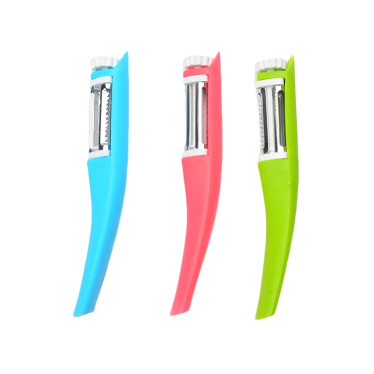 New Online Top Seller New Design 3-in-1 Rotary Stainless Steel  Multi-function Fruit and Vegetable Peeler Slicer Peelers