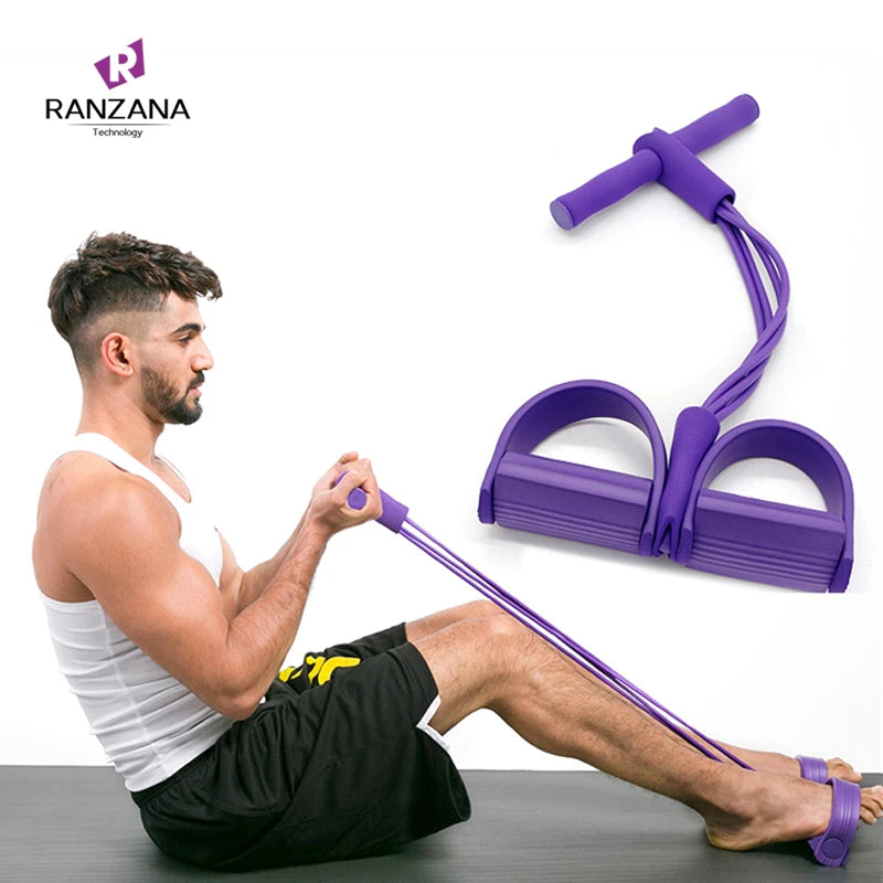 50*25cm Pedal Tensioner Toning Tubes Sit up Pull Rope Non-Slip Eco-Friendly Wear-Resistant Home Gym Equipment Yoga