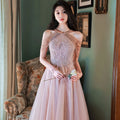 Debutante Party Halter Minority Luxurious Long Maxi Evening Prom Dress