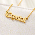 Fashion Personalized Name Pendant Necklace Custom Heart Name Plated  Stainless Steel Necklaces Jewelry