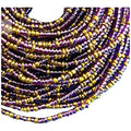 Handmade 50 Inches Adjustable Bulk Tie on Waist Beads on Cotton Cord Belly Chain Body Jewelry Royal Amethyst Purple Color