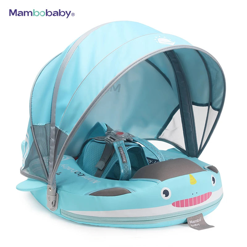 Mambobaby Non Inflatable Baby Neck Swim Float Swimming Ring Infant Pool Bath Tube Water Floats Toys for Toddlers Kids Pool Float