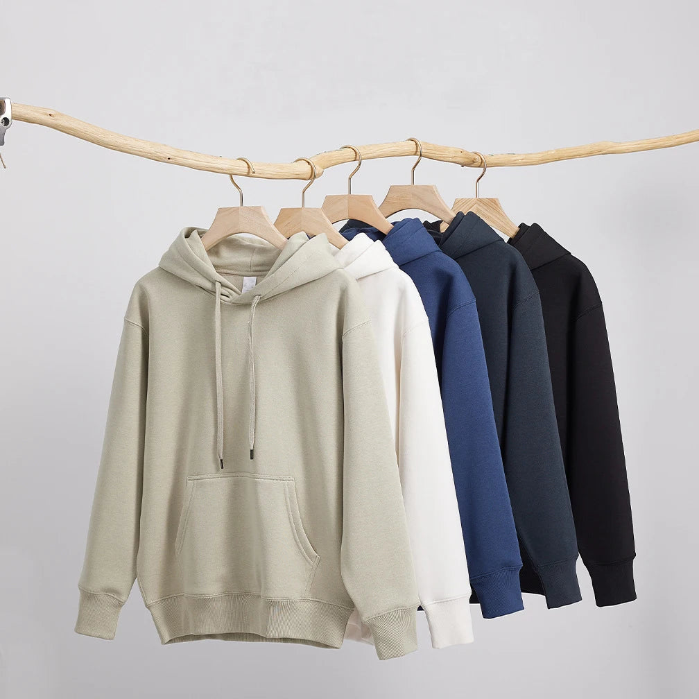 Wholesale Leisure Heavyweight 450 Gsm Blank Hoodies Custom High Quality Embroidered Joggers Streetwear Print Hoodies for Men