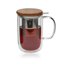 Portable Outdoor Home High Borosilicate Glass Hand-Blown Eco-Friendly 1000-1500ml Capacity Tea & Water Jug Set with Handle