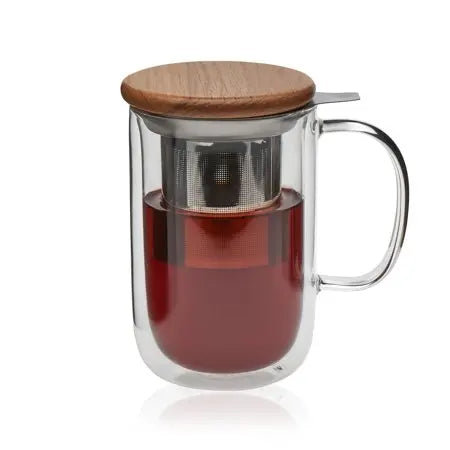 Portable Outdoor Home High Borosilicate Glass Hand-Blown Eco-Friendly 1000-1500ml Capacity Tea & Water Jug Set with Handle