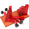 Woodworking Corner Clamps Right Angle Ruler 90 Degree L-shaped Auxiliary Square Aluminium Positioning Plates Fixing 100MM-160MM