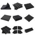 Woxin 12" Multiple Design Acoustic Foam Panels for Studio Soundproofing Noise Reduction Echo Control and Bass Trap Solutions