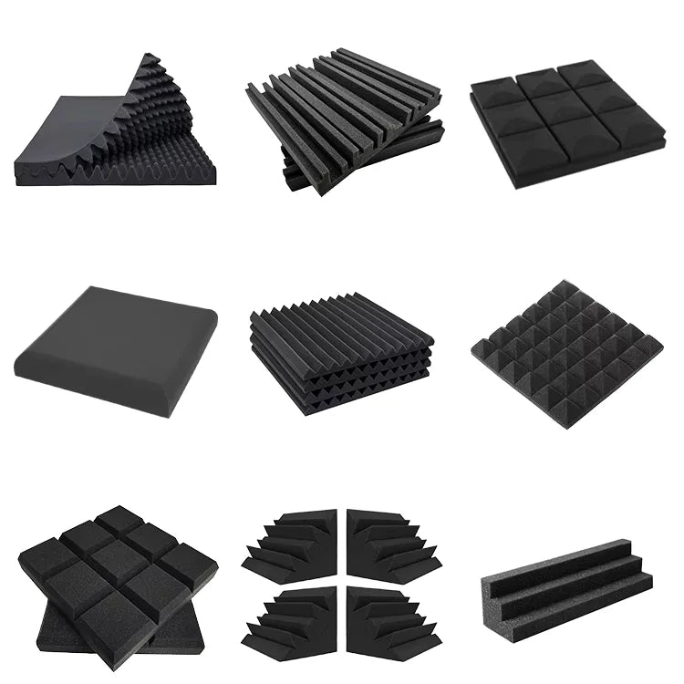 Woxin 12" Multiple Design Acoustic Foam Panels for Studio Soundproofing Noise Reduction Echo Control and Bass Trap Solutions