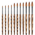 Customer Logo Wood Handle Kolinsky Acrylic Nail Brush Personalized Kolinsky Acrylic Nail Brush