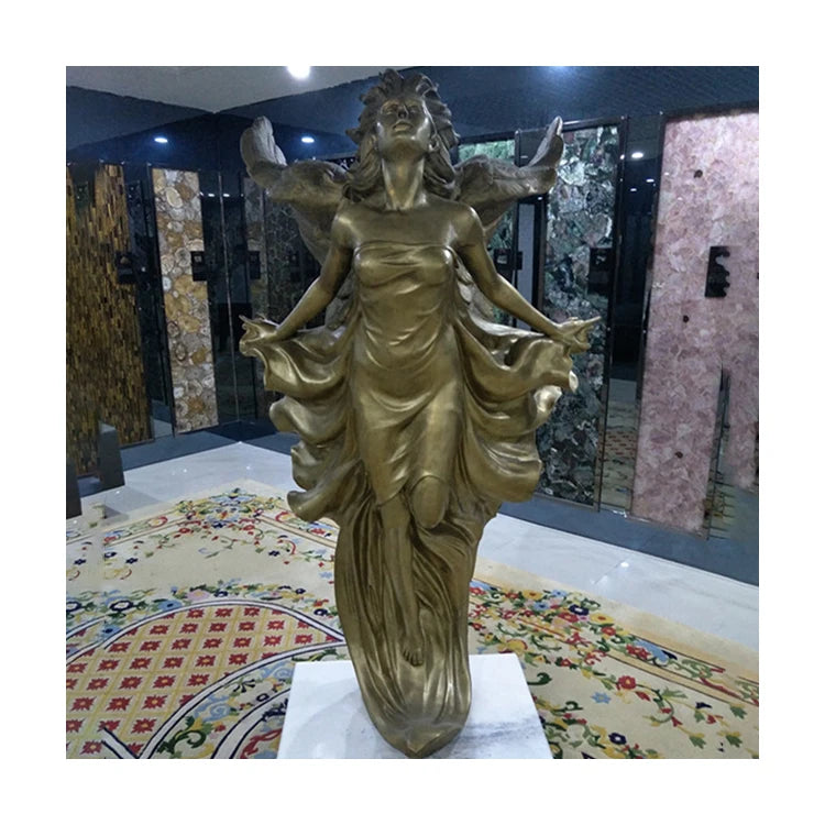 Home Decoration Large Metal Copper & Bronze Angel Statue Sculpture Famous Woman Figurines Casting Norton CN21-2503
