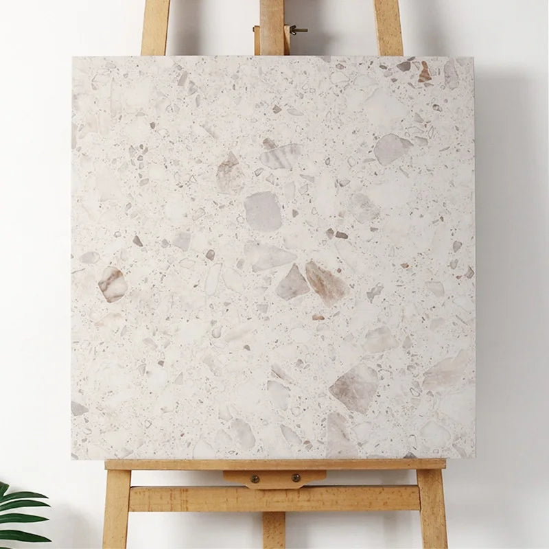 Beige Large Grain Terrazzo Floor Tile 600*600 Bathroom Anti-slip Floor Tile Living Room Project Antique Floor Tile