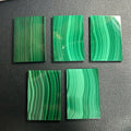 Big Block 40x60x2mm Natural Green Malachite Rectangle Double Flat Slice Sheet on Sale