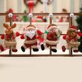 2024 Merry Christmas Ornaments Santa Snowman Reindeer Tree Doll Hang Decorations for New Year Gift