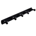 Black Eco-Friendly Foldable Bathroom Accessories Wall Hanger Robe Hook Rack Coat Clothes 4/5/6 Hanging Hooks Easy Installation