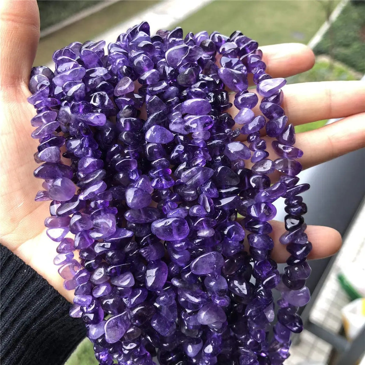 5-8mm Amethyst Rose Quartz Beads Natural Stone Gravel Gemstone Chips Beads Wholesale Loose Beads for Jewelry Making Freeform