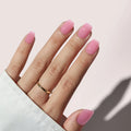 BTArtbox Short Square Custom Soft Gel Handmade Solid Color Press on Nails Wholesale Pink False Fake Nails Press on With Glue