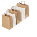 Wholesale Custom Luxury Craft Gift Brown White Packaging Bolsa De Papel Printed Shopping Bag Kraft Paper Bags with Your Own logo