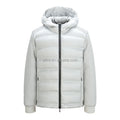 Men's Winter Varsity Jacket Stand Collar Hooded Waterproof Windproof Breathable Reversible 100% Nylon Lightweight Outdoor Warm