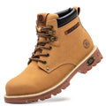 Leather Comfortable Waterproof Anti-smash Anti-puncture Cowboy Boots Industrial Construction Safety Boots Work Boots