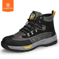 LANGTAN Fashion Safety Boots Waterproof Outdoor European Standard Steel Toe Microfiber Leather Upper Summer Autumn Winter