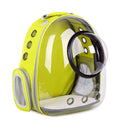 Transparent Space Capsule Style Pet Backpack Carrier Oxford Material Foldable Zipper Closure for Outdoor Adventures with Dogs