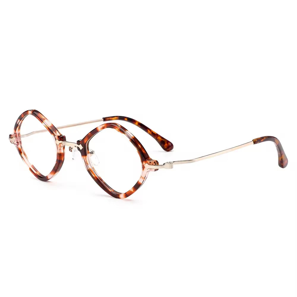 MB-1275 High Quality Fashionable New Model Eyewear Acetate Round Frame Optical Eyeglasses