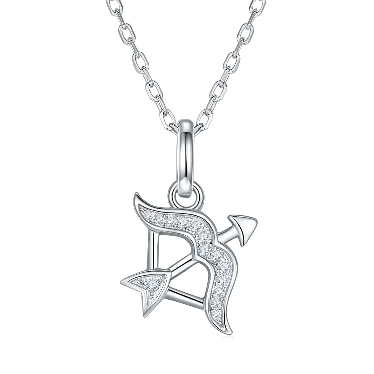 HanYu Jewelry Sagittarius Zodiac Sign Necklace Wholesale 925 Sterling Silver Moissanite Diamond Pendant