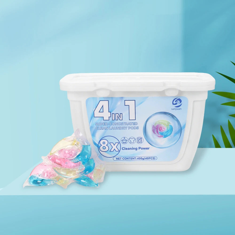 Ultra Concentrated Laundry Capsules Pods Long-Last Fragrance Powerful Stain Removal and Fresh Scent 4in1 Laundry Liquid  Pods